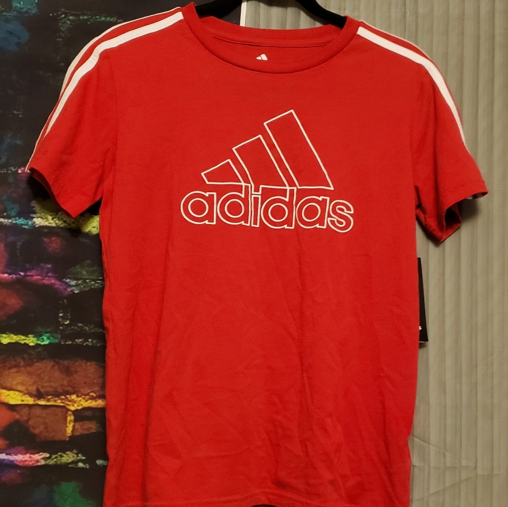 Brand New with Tags Boy's Adidas shirt M (10/12)